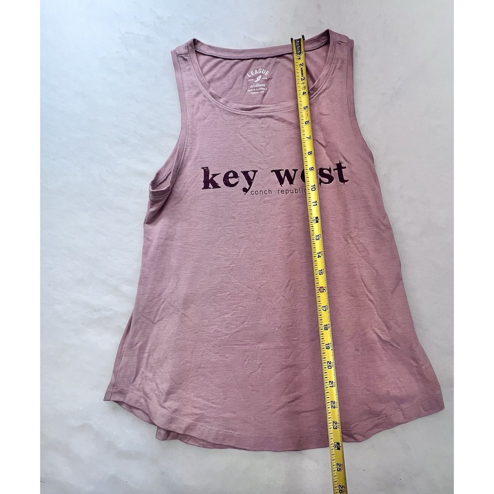 Key West Womens League Tank Top Pink M Sleeveless Shirt - Picture 5 of 7